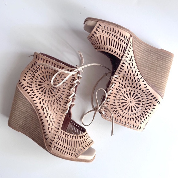 Jeffrey Campbell Rodillo 4" Wedge Sandals Size 8.5 NWOT - Picture 3 of 12